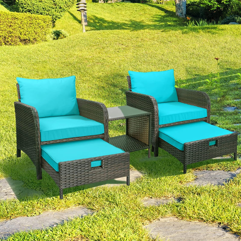 Leveleve Balcony Furniture 5 Piece Patio Conversation Set