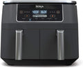 Ninja Foodi 10QT 6-in-1 DualZone Smart XL Air Fryer, 2 Independent 5QT Baskets, Smart Cook Thermometer, Match Cook, Smart Finish, Air Fry, DZ550