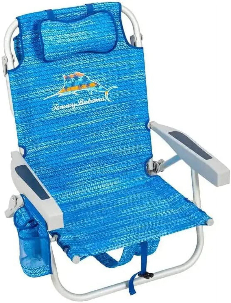 Tommy Bahama Backpack Beach Chairs-, 2 Pack Blue