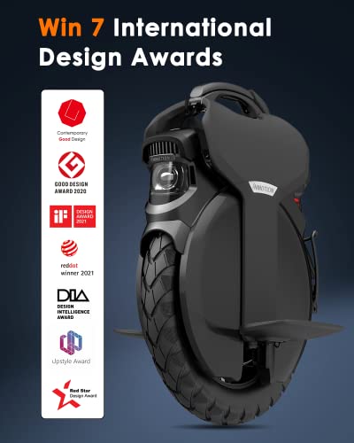 Inmotion V11 Electric Unicycle, 18 In. Self-Balancing Monowheel, Equipped With 3.35 In. Air Suspension