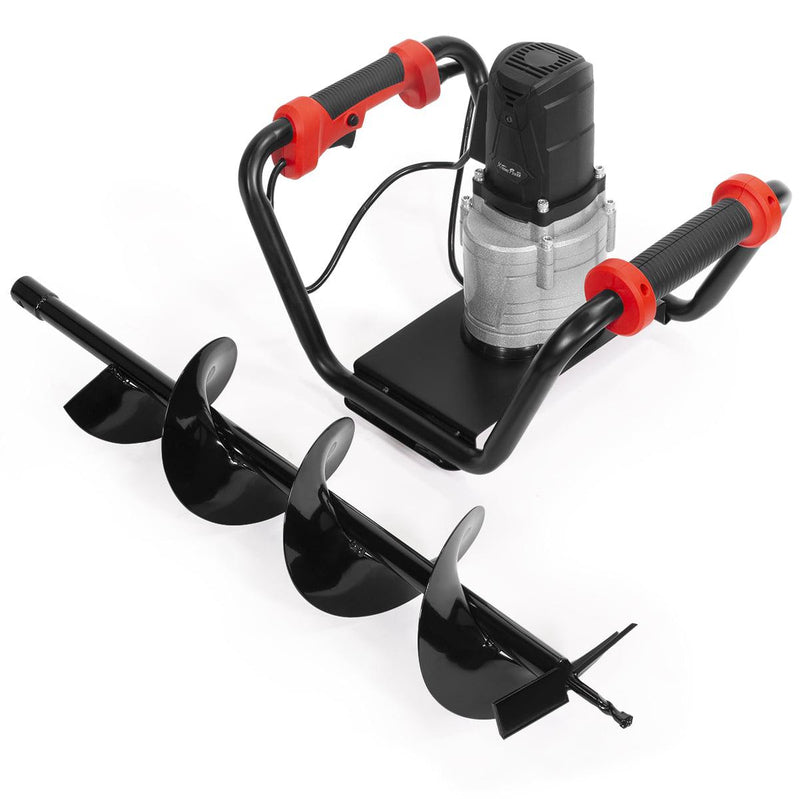 XtremepowerUS 1500W Electric Post Hole Digger With 6 In. Auger Bit, Anti Vibration Handle And Safety Lock For Soil And Fence Posts