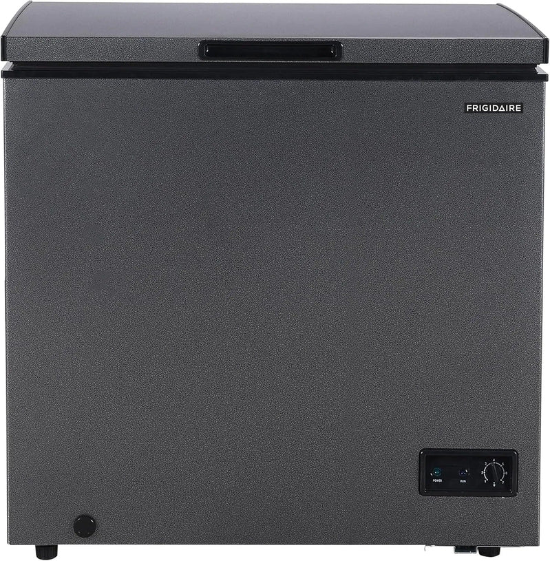Frigidaire Chest Freezer, 7 Cu. Ft., Granita Finish, Adjustable Thermostat, Easy Defrost Function, Removable Basket