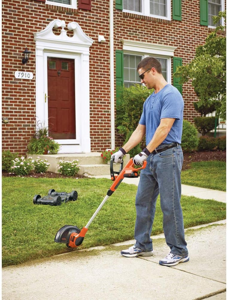Black Plus Decker Combination String Trimmer, Lawn Mower, And Edger, Cordless 3-in-1