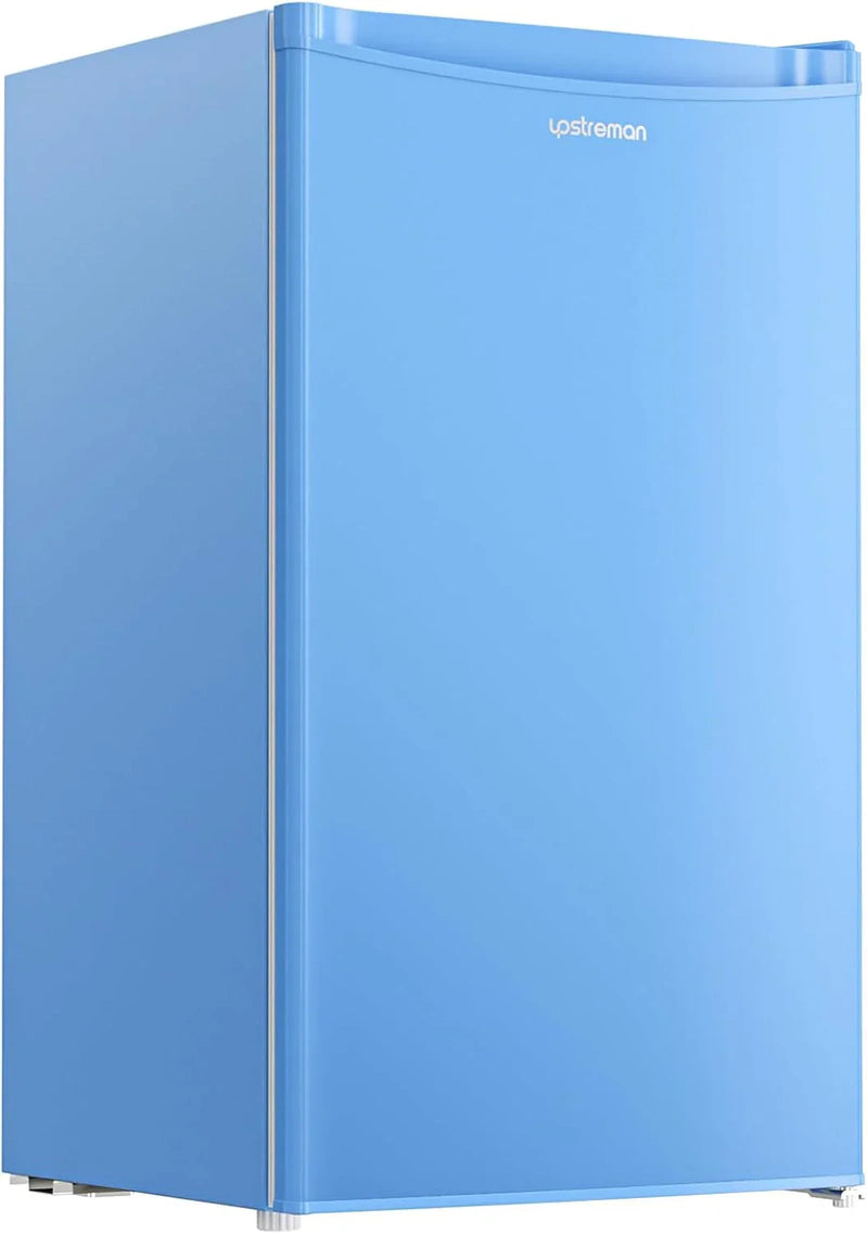 Upstreman 3.2 Cu. Ft. Mini Fridge Freezer Single Door Fridge Dorm Fridge Adjustable Thermostat