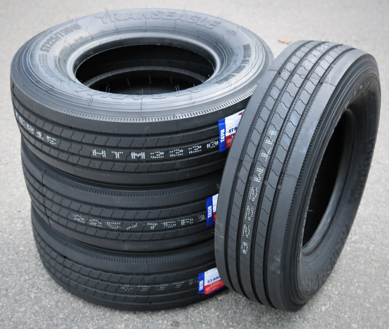 Set Of 4, Four Transeagle All Steel St Radial St 225/75R15 Load G, 14 Ply Trailer Tires