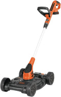 Black Plus Decker Combination String Trimmer, Lawn Mower, And Edger, Cordless 3-in-1