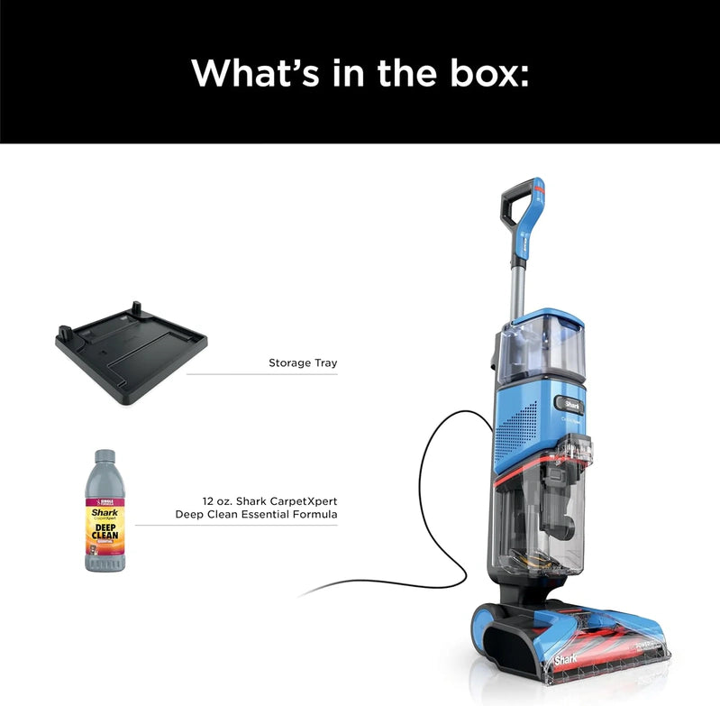 Shark CarpetXpert EX201 Carpet Cleaner, Cyan, Deep Cleaning With StainStriker, For Pets, Includes Spot And Stain Remover Tools