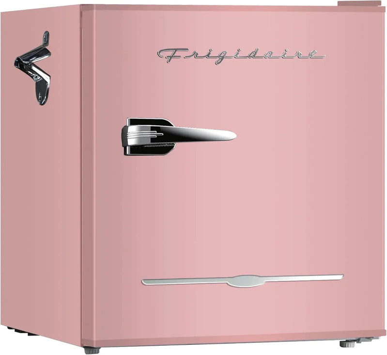Frigidaire EFR176 Retro Compact Fridge With Chiller Mini Refrigerator With Built-In Bottle Opener For Office, Bedroom, Dorm Room Or Cabin