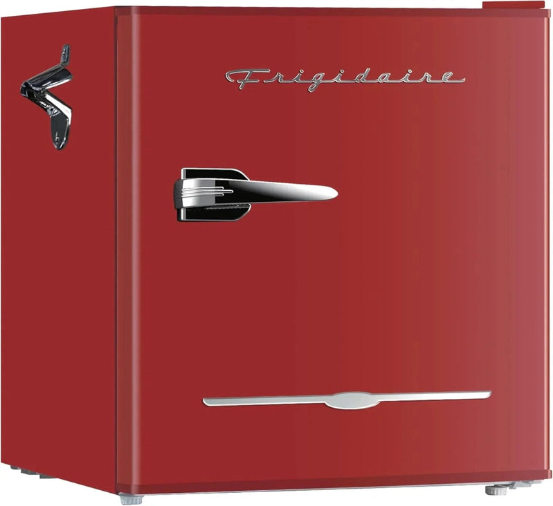 Frigidaire EFR176 Retro Compact Fridge With Chiller Mini Refrigerator With Built-In Bottle Opener For Office, Bedroom, Dorm Room Or Cabin