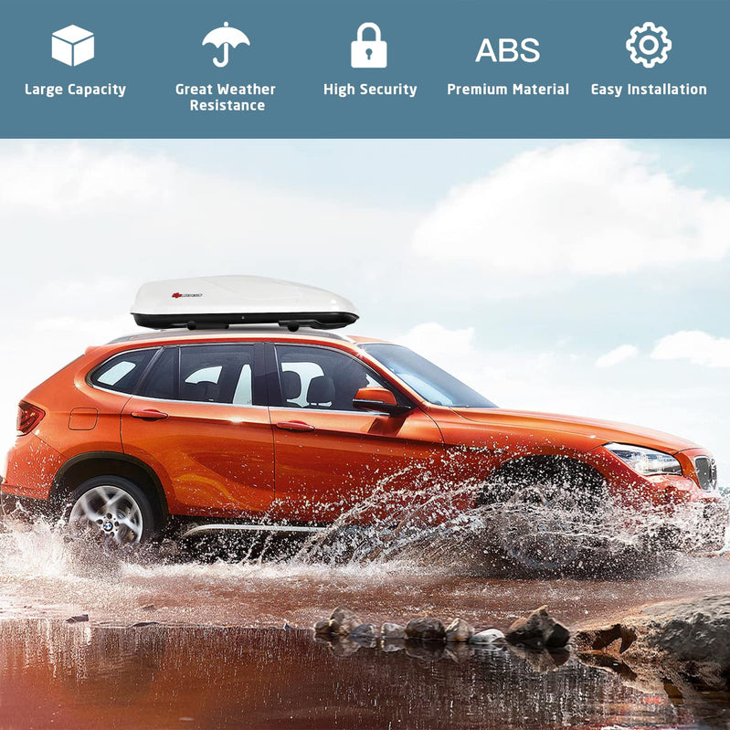 Cargo Box, Waterproof Rooftop Cargo Carrier, Heavy Duty Roof Storage Box