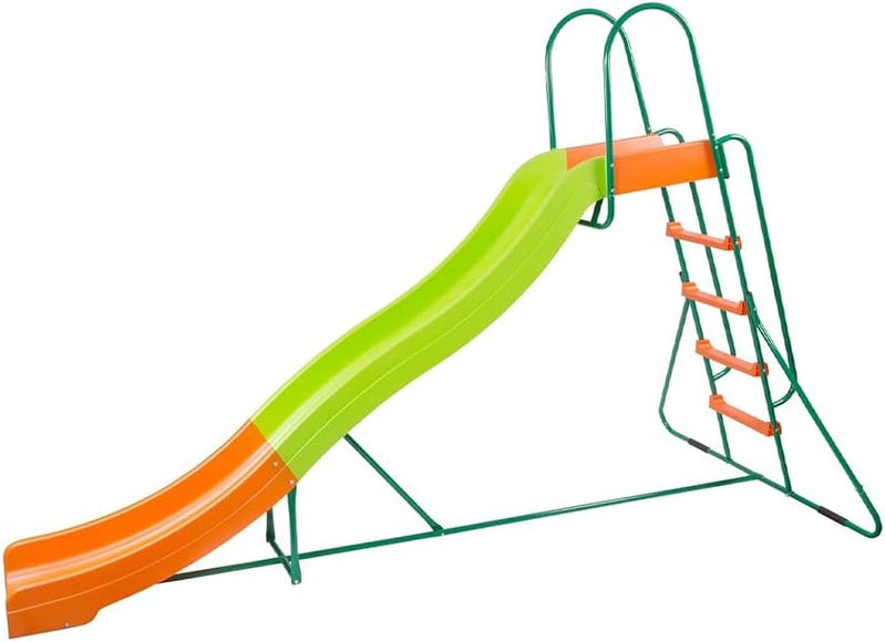 Outdoor Playground Slide, Big Backyard Freestanding Plastic Slide, 10 Ft. Outdoor Swing Set Slide For Kids Ages 4-8