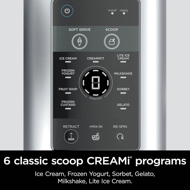 Ninja Swirl By CREAMi Ice Cream And Soft Serve Maker, Sorbet, Milkshake, Frozen Yogurt, Low Calories Program And More, 13-in-1, NC701