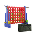 Unicoo 3-in-1 Giant 4 In. A Row Game, Featuring Basketball Hoop, Ring Toss Game And 4-to-Score Game. For Kids And Adults