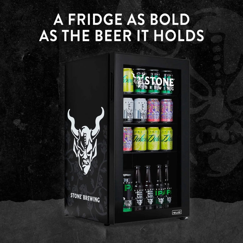 Beverage Refrigerator Cooler, 126 Cans Free Standing With Right Hinge Glass Door, Mini Fridge Beverage Organizer For Beer, Wine, Soda