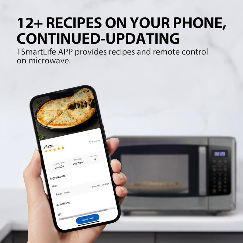 Toshiba 4-in-1 ML-EC42P, SS Countertop Microwave Oven, Smart Sensor, Convection, Air Fryer Combo, Mute Function