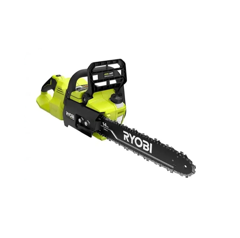 Ryobi 18 40V Cordless Chainsaw Kit With Battery And Charger, Green