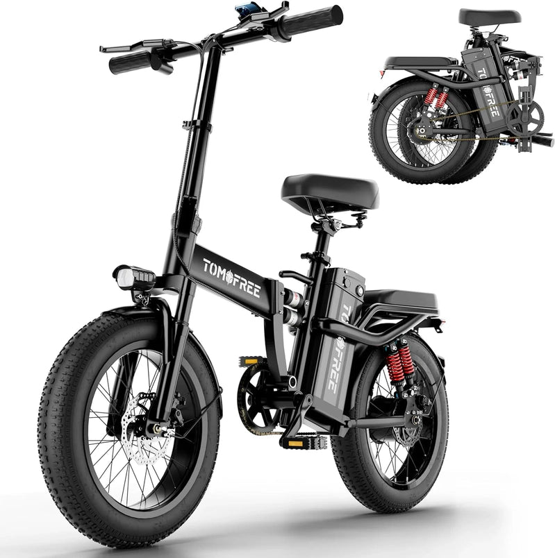 T1 Electric Bike For Adults 1200W Motor, 31MPH, 48V 20Ah Folding E-Bike