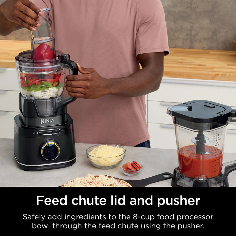 Ninja Detect Kitchen System Power Blender Plus Processor With Blend Sense Technology, Silver, TB400
