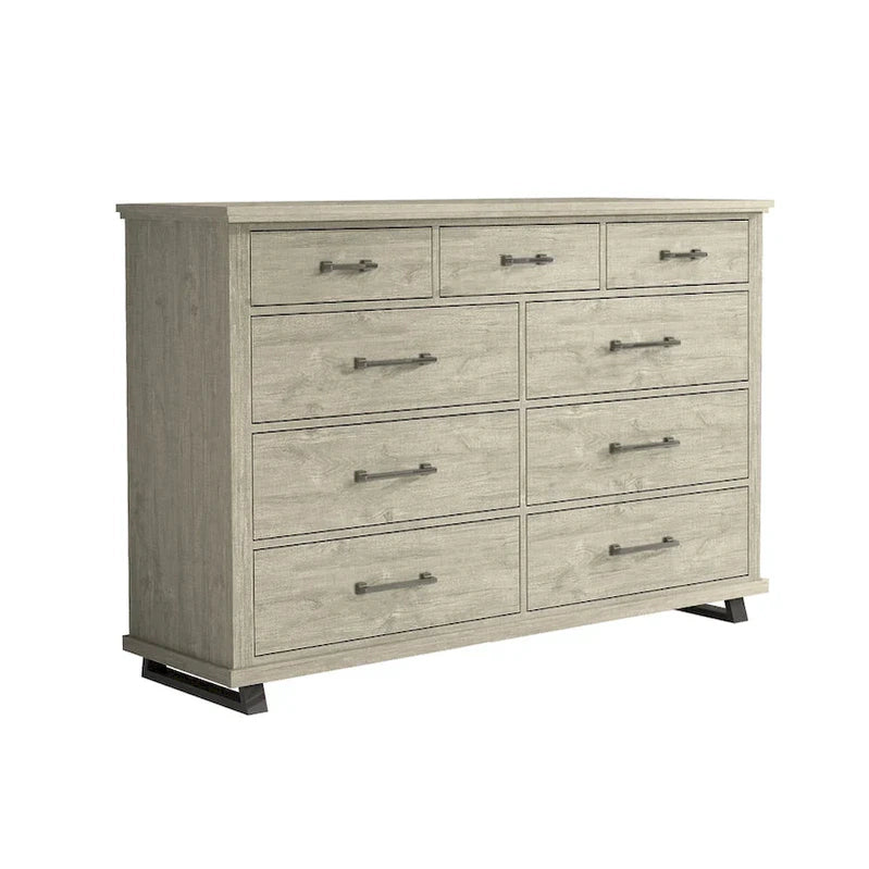 Farmhouse 4-Piece Bedroom Set, 2 Nightstand, 1 Chest And 1 Dresser