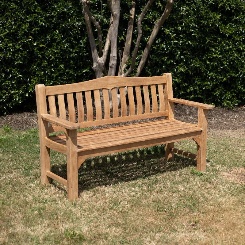Ash And Ember Hawthorne Grade A Teak 53 In. Bench, Seats 2 People Comfortably