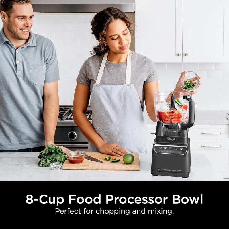 Ninja Mega Kitchen System, 1500-Watt, 72-Ounce Full-Size Blender And 8-Cup Food Processor With 2 16-Ounce To-Go Cups