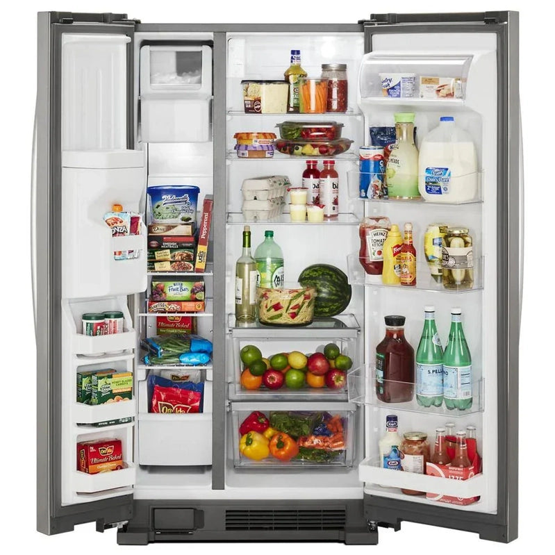 36-inch Wide Side-by-Side Refrigerator C 24 Cu. Ft. Stainless Steel