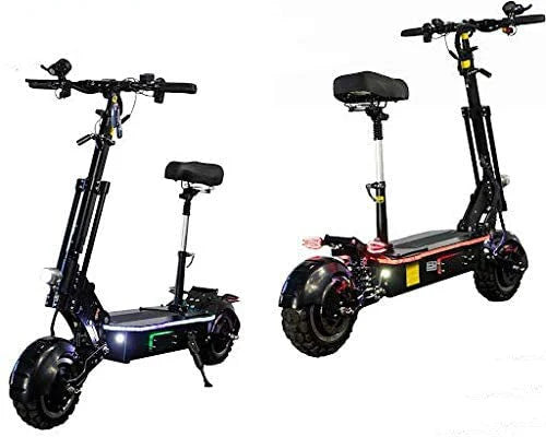 Maxx 60MPH Ultra High Speed Electric Scooter For Adults Foldable, 5000W Power Dual Motor, 60V/38.5Ah Battery, 83 Miles Range, Grade 30