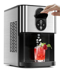 Antarctic Star Nugget Ice Maker Countertop With Soft Chewable Ice, 44Lbs/24H Portable Pellet Ice Machine With Self-Cleaning, One-Click Operation
