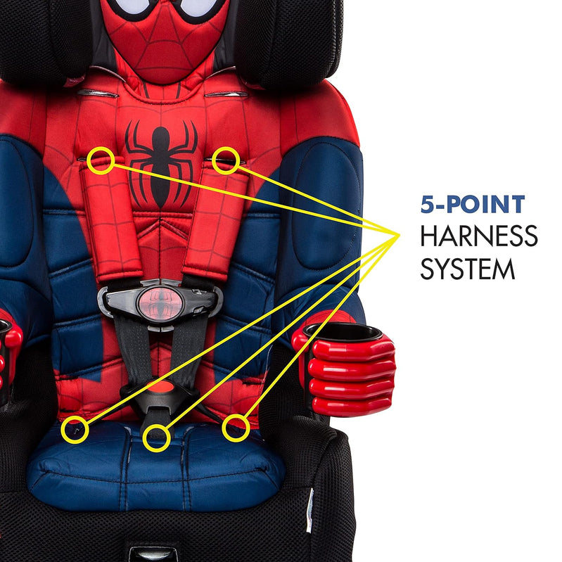 KidsEmbrace Marvel Spider-Man 2-in-1 Forward-Facing Booster Car Seat Latch