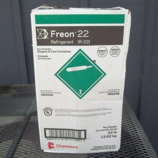 R-22 Refrigerant 30lbs. New In Box/Sealed R22 30 Lb