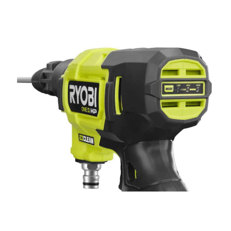 Ryobi One Plus HP 600 PSI At 0.7 Gpm 18V Cordless Electric Cold Water Power Cleaner, 20 Ft. Siphon Hose