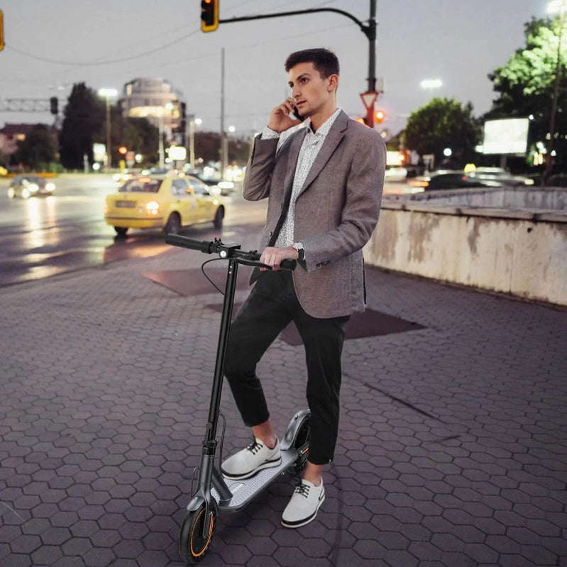 Electric Scooter 350W/500W Powerful Motor 8.5 In./10 In. Solid Tires 19/22Mph 28/21/12 Miles Range