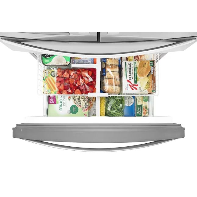 Whirlpool 24.5-Cu. Ft. 4-Door French Door Refrigerator With Ice Maker, Fingerprint Resistant Stainless Steel Energy Star