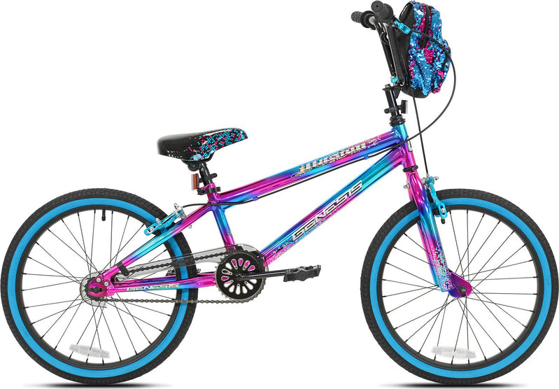 Genesis 20 Illusion Girls Bike, Blue/Purple