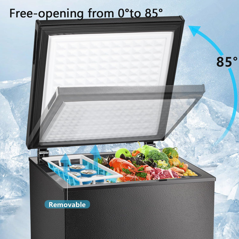 R.w.flame Chest Freezer 3.5 Cu. Ft. With Baskets