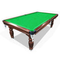 Classic Slate Pool Table With Cues And Balls Set For Home Or Lounge, Walnut Wood, 8 Ft