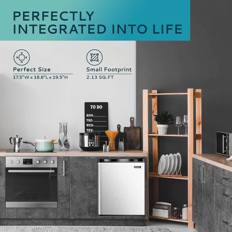 Upright Freezer, 3.0Cubic Feet, Single Door Compact Mini Freezer With Reversible Door Small Freezer For Home/Dorms/Apartment/Office