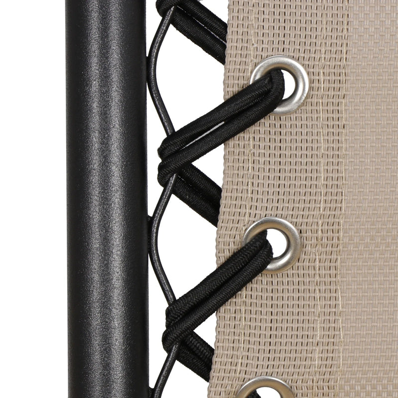 HomGarden 2 Pack Steel Zero-Gravity Chair, Beige