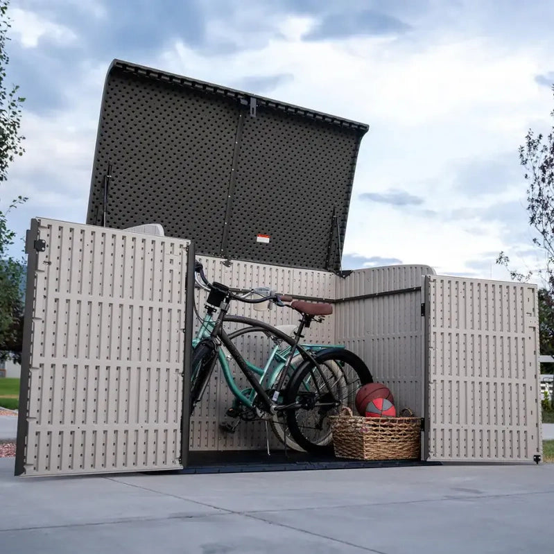 Lifetime Horizontal Storage Shed, 75 Cu. Ft