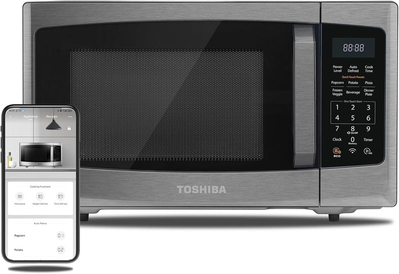 Toshiba 4-in-1 ML-EC42P, SS Countertop Microwave Oven, Smart Sensor, Convection, Air Fryer Combo, Mute Function