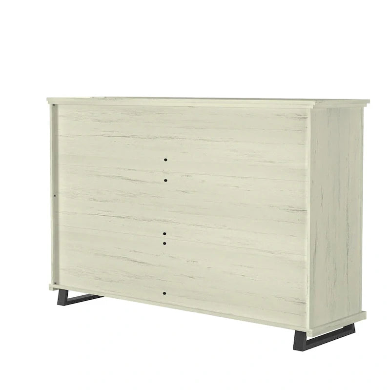 Farmhouse 4-Piece Bedroom Set, 2 Nightstand, 1 Chest And 1 Dresser