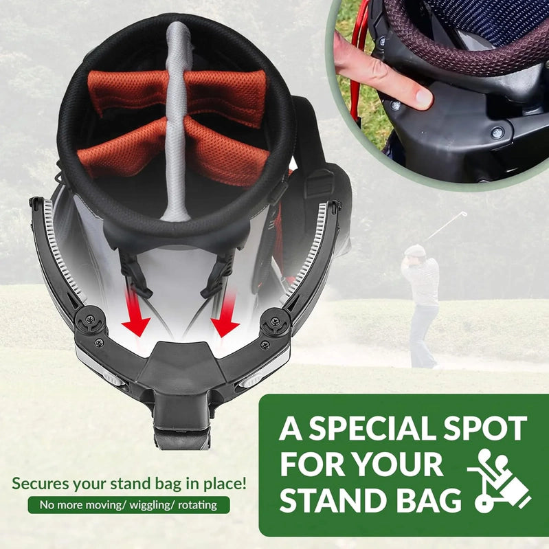 3Wheel Golf Push Cart, Golf Trolley Foldable Collapsible Lightweight Pushcart With Foot Brake, Easy To Open And Close