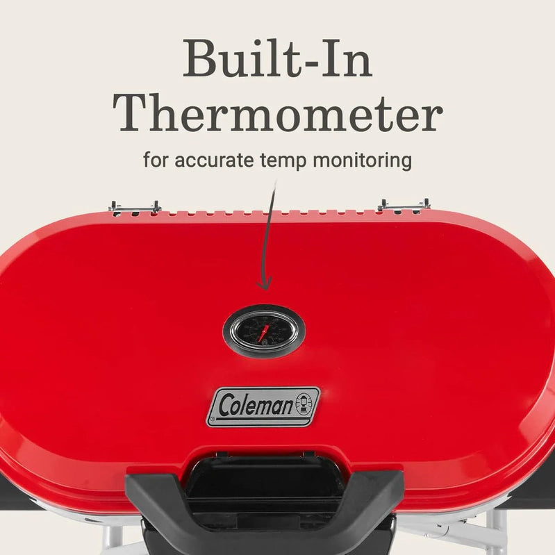 RoadTrip 285 Portable Stand-Up Propane Grill With 3 Adjustable Burners And Instastart Ignition, 20,000 BTUs Of Power For Outdoor Cooking