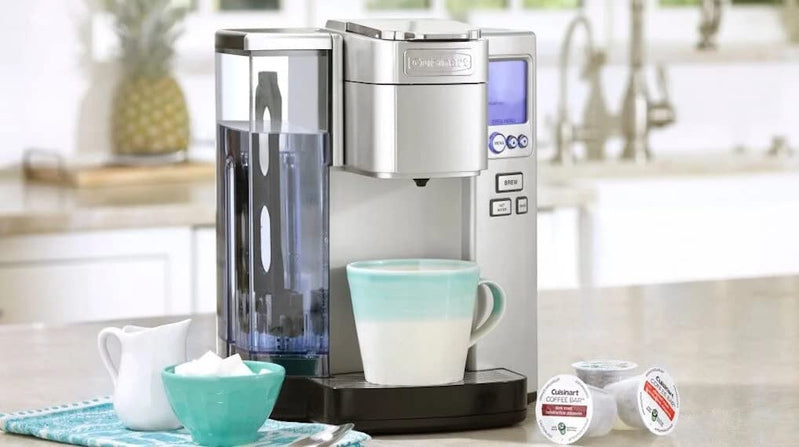 Cuisinart SS-10P1 Coffee Maker Single Serve 72-Ounce Reservoir Coffee Machine, Programmable Brewing And Hot Water Dispenser, Stainless Steel