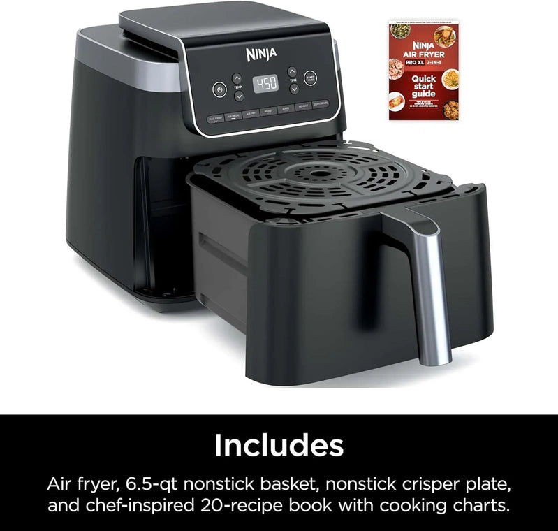 Ninja Air Fryer Pro XL 6-in-1 With 6.5 Qt. Capacity Max Crisp Air Fry Air Roast Bake