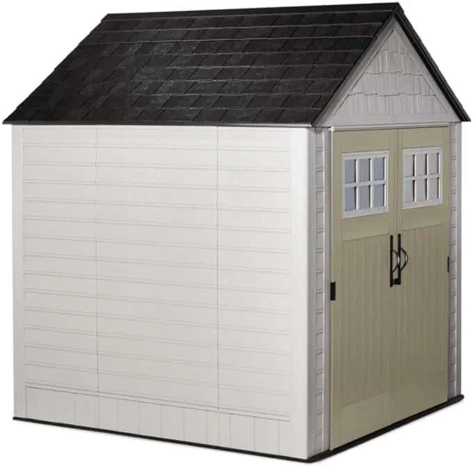 Rubbermaid Resin Outdoor Storage Shed With Floor