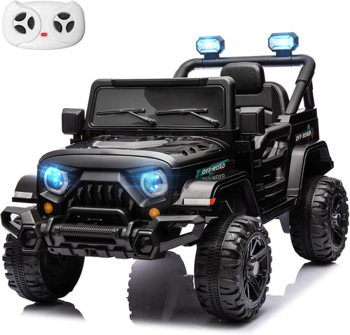 12V Kids Electric Ride On Truck Car Remote Control, Twin 35W Motors 3.5MPH Max Speed, Bluetooth USB Music Player