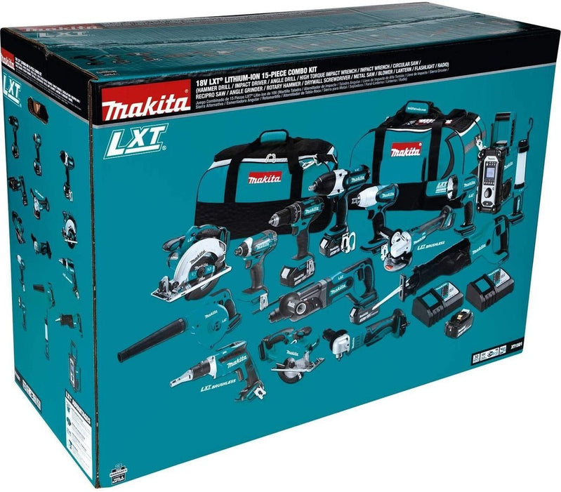 15 Tool Combination Kit With Charger