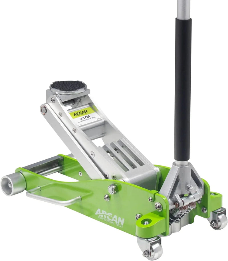 Tools 3-Ton Quick Rise Aluminum Floor Jack With Dual Pump Pistons And Reinforced Lifting Arm, A20018_A20019