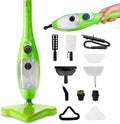 H2O Mop X5 Steam Mop And Handheld Steam Cleaner For Cleaning Hardwood And Kitchen Tile Floors Grout Cleaner Upholstery Cleaner And Carpets